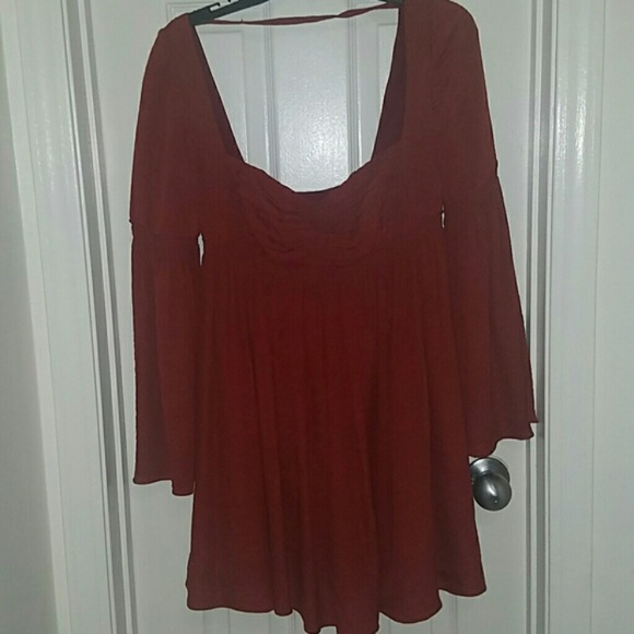 Gorgeous red free people dress! Never worn - Picture 1 of 2